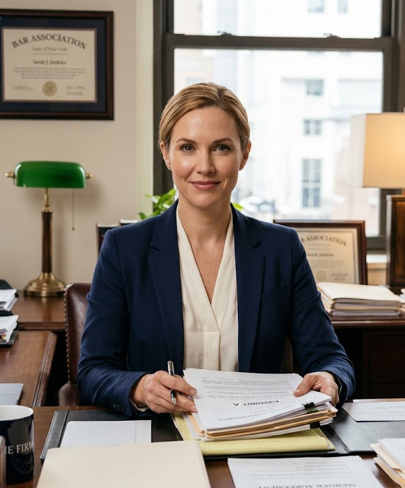 A Burley Law attorney reviewing a client case